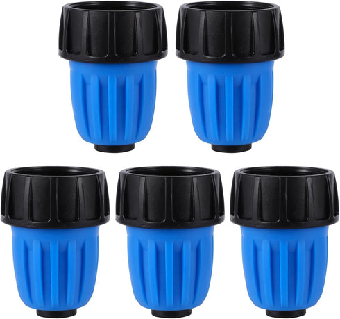 5 Pcs Drip Irrigation 3/4 To 1/2 Inch Adapter, For 1/2 inch (16MM) Irrigation Tubing (OD 0.620 in.ID is 0.520. in),Blue US Garden Water Hose GHT 3...