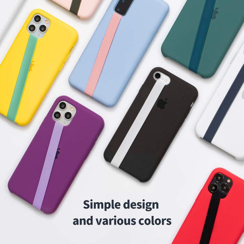 Sinjimoru Silicone Stretching Strap as Phone Grip Holder, Slim Grip Tape for iPhone Case, Secure Phone Strap as Cell Phone Holder. Sinji Loop Lave...