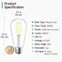 SHINESTAR E26 LED Bulb 60 Watt Dimmable, 4000K Bright White, Edison Light Bulbs for Bathroom Vanity, 4-Pack...