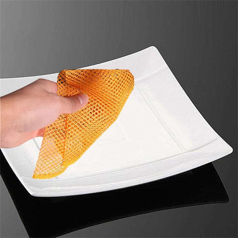 Premium Non-Scratch Scouring Pads - Heavy Duty Dish Scrubbers, Odorless & Long Lasting Mesh Dish Cloth - Replace Sponges - for Dish Washing Scurbs...