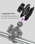 BRCOVAN Double Socket Arm High Strength Composite Short Arm Compatible with RAM Mounts B Size 1'' Ball Components & Bike Motorcycle Phone Mount Ho...