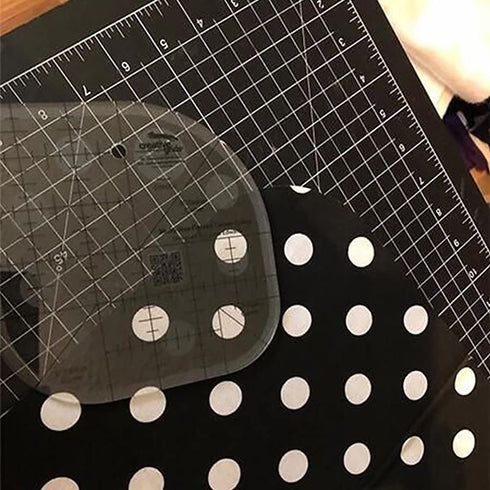 Curved Corner Cutter Ruler, Acrylic Sewing Patchwork Ruler Transparent Templates Creative Quilt Ruler Template Patchwork Tool DIY Sewing Supplies,...