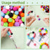 131 PCS Silicone Beads for Keychain Making Kit,12mm 15mm Round 14mm Polygonal Rubber Beads Multicolor Bulk Silicone Loose Beads for DIY Necklace B...
