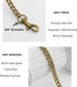OAikor Antique Gold Purse Chain Strap,Metal Flat Chunky Crossbody Chain Strap Replacement,Compatible with Nolita 19/Tabby 26/Georgie 27 and More c...