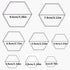 3 Sets Die Cuts Metal Cutting Dies Stencil,Sweetfamily 24 Pieces Nesting Dies for Card Making Scrapbooking Album Paper DIY Crafts?Rectangle,Circle...