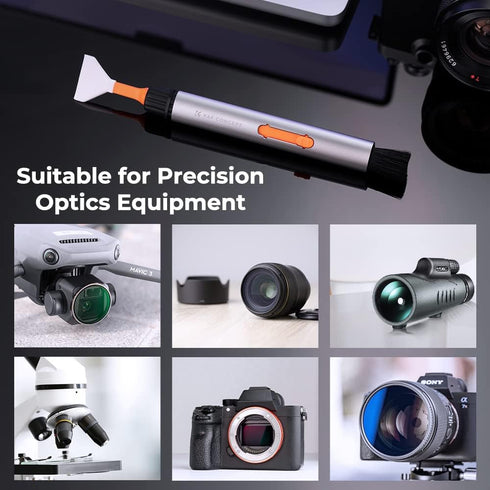 K&F Concept Lens Cleaning Pen for Full-Frame CMOS & CCD Sensors, Lens Cleaner Pen with 6* Full Frame Sensor Cleaning Rods for DSLR & Mirrorless Di...