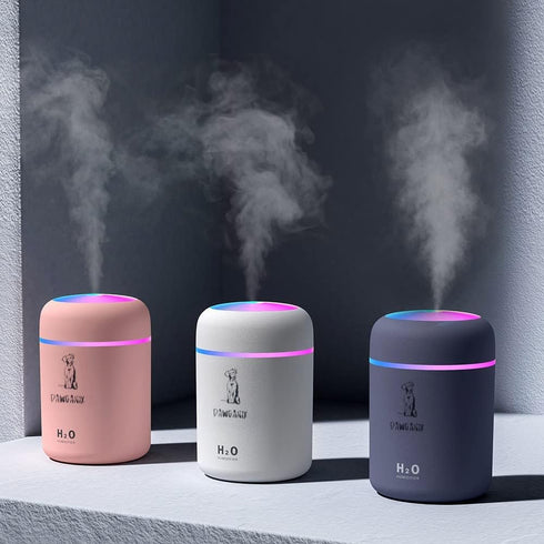 Mini Ultrasonic Atomizer USB Air Humidifier For Home Hotel Car School Pets (pink) not for oils or distilled water...