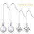 50pcs Stainless Steel Earring Hooks Hypoallergenic Ear Wire Hooks with Hanging Loop Earring Parts and 50pcs Clear Earring Backs for DIY Jewelry Ma...