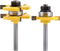 KATUR Tongue and Groove Router Bit Set, 1/4 Inch Shank Grooving Router Bit, Wood Milling Saw Cutter, New Woodworking Tools, 3 Teeth T Shape (1/4" ...