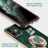 Omorro for Case iPhone 11 Pro Max Case for Women with Ring Holder, 360 Degree Rotation Kickstand Girly Cases Bling Glitter Plating Rose Gold Edge ...