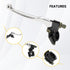 HIAORS 7/8" Mini Bike Brake Clutch Handle Lever Perch for Coleman CT200U BT200X Trail 200 CT100U CC100X Baja Massimo Motovox MiniBike CRF XR 80 SS...