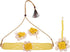 Efulgenz Handmade Floral Beaded Yellow Faux Pearl Flower Jewelry Set Choker Neckalce with Maang Tikka Earrings Indian Jewelry for Women for Haldi ...