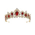 Baroque Royal Queen Crowns and Tiaras for Women,Crystal Rhinestone Costume Party Festival Wedding Tiaras Headbands (Red)...