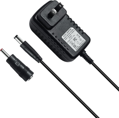 12V 1A Power Supply Adapter AC to DC Plug 5.5mm x 2.5mm 3.5mm x 1.35mm Wall Charger Replacement 4ft Power Cord Input 100-240V 50-60Hz Output 12 Vo...
