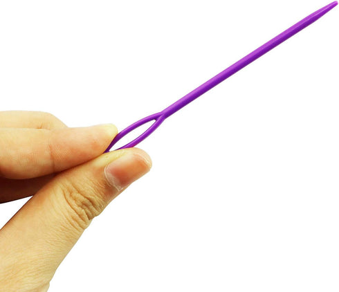 Tegg Plastic Lacing Needles 50 PCS 3-1/2Inch Safety Large Eye Plastic Lacing Needles for Sewing Handmade Crafts......