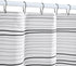 jinchan Black Grey White Striped Shower Curtain Wave Shadow Shower Curtains for Bathroom Waterproof Fabric Shower Curtain Spa Hotel Modern Abstrac...