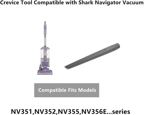 Crevice Tool Compatible with Shark Navigator Vacuum Cleaner,Fits Model NV351,NV352,NV355,NV356E,NV360,Part 112FFJ...