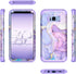 Miqala for Galaxy S8 Case,Glow in The Dark Three Layer Heavy Duty Shockproof Full Protection Hard Plastic Bumper+Soft Silicone Protective Case for...