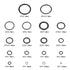 850 Pcs O Rings Kit, Rubber O-Rings Seals Assortment Kit, Nitrile Rubber Pressure Plumbing Sealing Washer Gasket O Ring Repair Kit for Faucet, Aut...