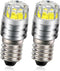 Ruiandsion 2pcs E10 Base LED Upgrade Bulb 3V COB 2W Replacement for Flashlights Torch Lights, White...