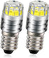 Ruiandsion 2pcs E10 Base LED Upgrade Bulb 3V COB 2W Replacement for Flashlights Torch Lights, White...
