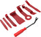 GOOACC 8PCS Auto Trim Scratch Removal Tool Car Audio Dash Panel Window Molding Fastener Remover Tool Kit-Red...