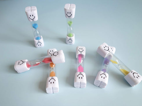 7 Pack 2 Minutes Hourglass Brushing Teeth Timers Colorful Sand Timer for Kids Promote Dental Hygiene...