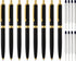 8 Pack Ballpoint Pens, Premium Retractable Metal Ballpoint Pen, Medium Point 1.0mm Black Ink Pen for Home School Work Office Supplies, Matte Black...