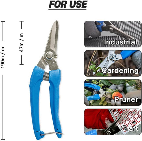 Magic Gardening Premium Pruning Shears Set, Hand Pruners, Sharp Precision-ground, Plant Clipper...