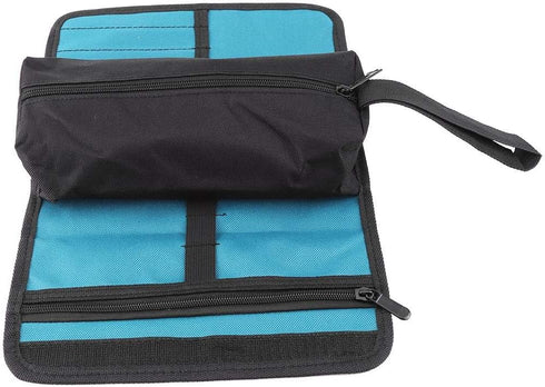 Tools Roll Holder Foldable Storage Bag Roll Up Tool Pouches for Professional Electrician Techincian Homeowner with Hand Strip...