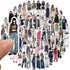 130pcs People Stickers for Journaling Supplies Modern Girls Style Stickers Vinyl Aesthetic Waterproof Scrapbooking Junk Journal Kit Stickers Adora...
