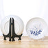 6Pcs/Set Feng Shui Plastic Easel Plate Display Stand Picture Holder Sturdy Anti Slip Frame 9Inch Set of 12 Artwork Envelope Magazine Dish Rack W43...