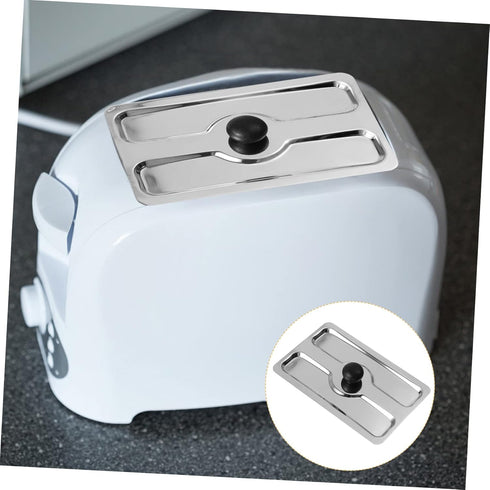 1pc Toaster Cover Small Appliance Cover Toaster Appliance Top Toaster Top Cover Lid for a Toaster Toasters Bread Maker Upper Cover Stainless Steel...