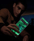 Google Pixel 6A Case, Slim Fit Marble Pattern Glow in The Dark Luminous Hybrid Hard PC Soft TPU Bumper Shockproof Drop Protective Case for Men and...