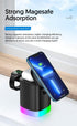 Magnetic Wireless Charging Station for Apple Series,3 in 1 Faster Mag-Safe Wireless Charger Stand for iPhone 14/13/12 Series/iPhone11/Samsung, App...
