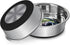 Stainless Steel Anti-Slip Dog Bowls,Non-Slip Stainless Steel Pet Bowl with Foot Mat - Perfect for Mess-Free Mealtime,Quiet Pet Bowls for Cats and ...