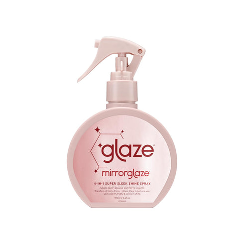 glaze MirrorGlaze Super Sleek Hair Shine Spray – Transforms Frizz to Glass-Like Shine, Protects from Heat, Blocks Humidity + Repairs Bonds – 6.4 o...