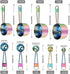 9 Pcs Measuring Spoons and Cups Set Stackable Stainless Steel Measuring Cups and Spoons Rainbow with Engraved Measurements for Cooking, Mixing, Ba...