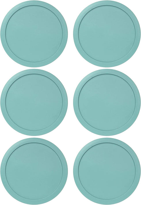 Replacement Lid for Pyrex 5" Storage Plastic Cover 2 Cup Bowl 7200-PC Turqoise (6-Pack)...