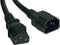 Tripp Lite Standard Computer Power Extension Cord 10A, 18AWG (IEC-320-C14 to IEC-320-C13) 8-ft.(P004-008),Black...