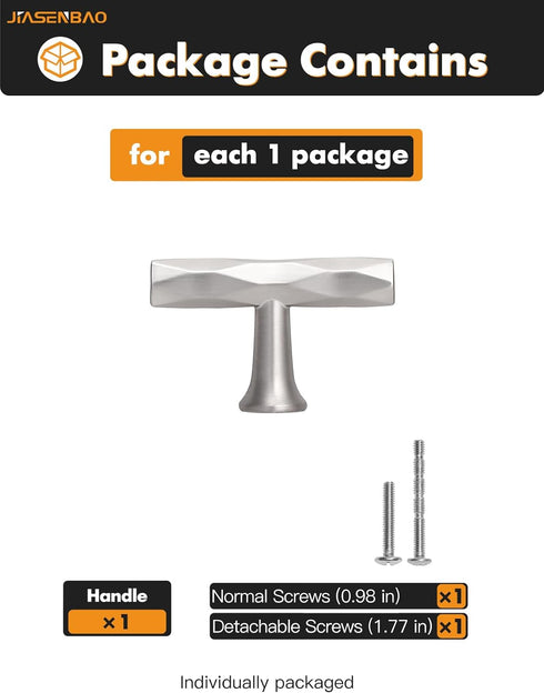 Brushed Nickel Cabinet Knobs 2 Pack Hammered Silver Cabinet Handles Decorative Kitchen Drawer Dresser Cupboard Bathroom Vanity Cabinet Hardware Rh...