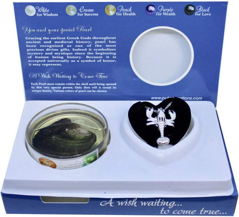 Lobster Love Wish Pearl Kit Chain Necklace Kit Pendant Cultured Pearl in Kit Set with Stainless Steel Chain 16"...