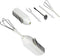 5pc Deluxe Cordless Mini Mixer - Mix Whip Stir Blend Beat Drink Frother...