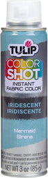 Tulip ColorShot Permanent Fabric Spray Paint 3oz Iridescent Mermaid, Great for Fashion Art Projects...