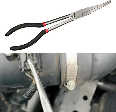 Electrical Disconnect Pliers,Automotive Electrical Disconnect Pliers Set Long Spark Plug Removal Pliers,Fuel Line Petrol Clip Pipe Plier Hose Rele...