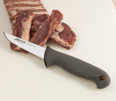 ARCOS Butcher Knife 5 Inch Nitrum Stainless Steel and 130 mm blade. Professional Cooking Knife For Cutting Meat, Fish and Vegetables. Ergonomic Po...