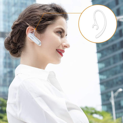 6 Pack Replacement Ear Hook Universal Small Clamp Loop Clip for Other Bluetooth Headset (Clear)...