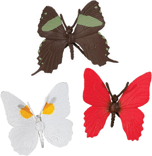 Safari Ltd. Butterflies TOOB - Figurines of Red Glider, Swallowtail, Orange & White Sulphur, Evenus Regalis, Papilio Garleppi & More - Educational...