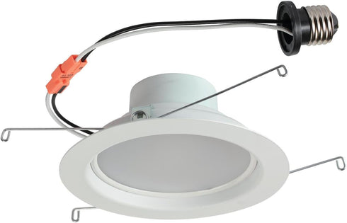 Westinghouse 4104000 Recessed LED Downlight Dimmable Warm Energy Star Light Bulb with Medium Base, 5 Inch 80 Watt Equivalent, White Trim...