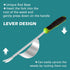 Weed Puller Tool, Manual Hand Weeder Tool with Metal Leverage Base V-Shaped Forks for Easy Weed Removal & Deeper Root Digging, Stainless Steel Gar...